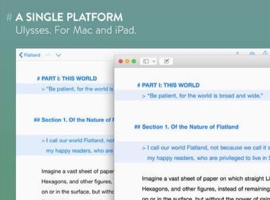 Ulysses ora è disponibile anche per iPad 1 Ulysses iPad
