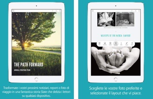 Adobe Slate, la nuova app per creare lo storytelling 1 Adobe Slate