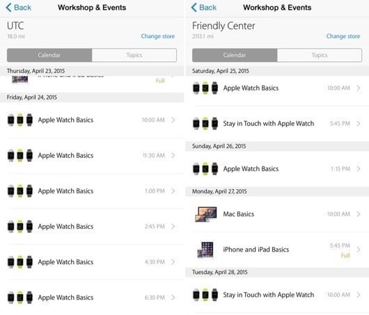 Apple Watch workshop