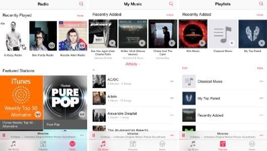 Musica iOS 8.4