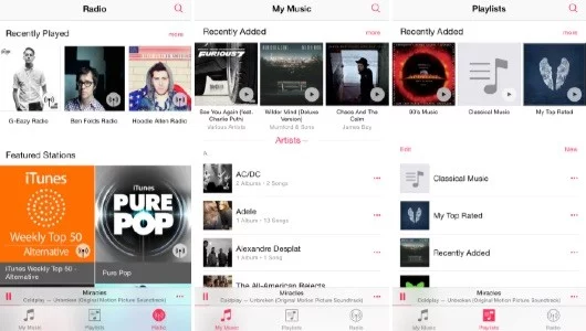 Musica iOS 8 4
