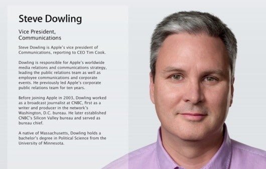 Steve Dowling assunto come vice presidente delle comunicazioni di Apple 1 Steve Dowling