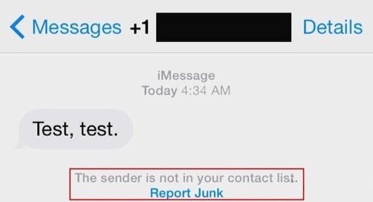 anti spam iMessage