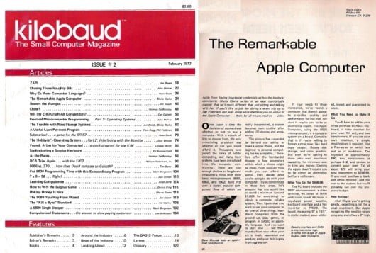 primo articolo Apple