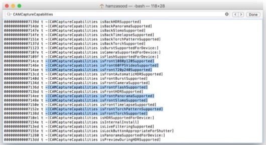 riferimento fotocamera iOS 9