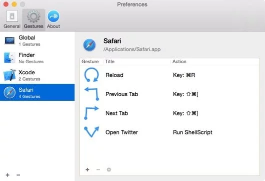 Riverflow, un'app per personalizzare le gesture nelle app per Mac 1 Riverflow