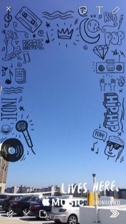 Apple Music Snapchat