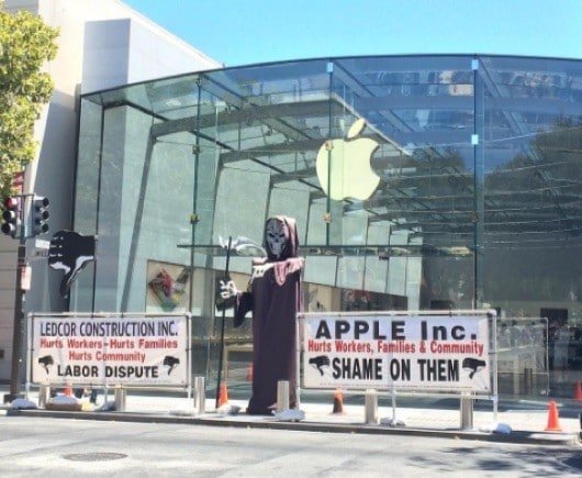 protesta Apple Store