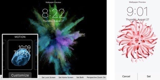 sfondi animati iOS 9