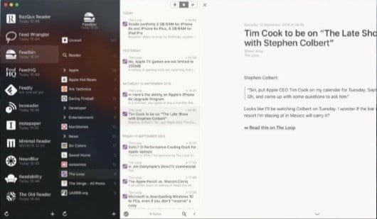 Disponibile Reeder 3 per El Capitan 1 Reeder 3