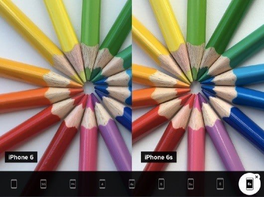 foto iPhone 6 vs iPhone 6s