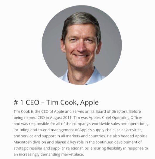 ExecRank Tim Cook