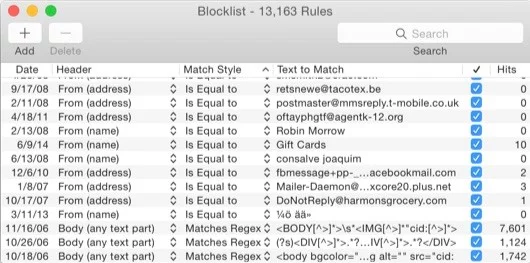 SpamSieve, un'app per filtrare lo spam nella posta di Mail 1 SpamSieve