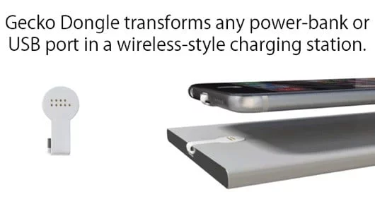 Gecko, l'accessorio che trasforma le batterie esterne in wireless 1 Gecko