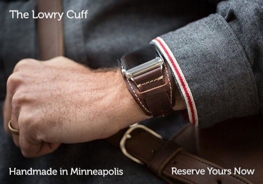 Lowry Leather Cuff, un cinturino in pelle per Apple Watch 1 Lowry Leather Cuff