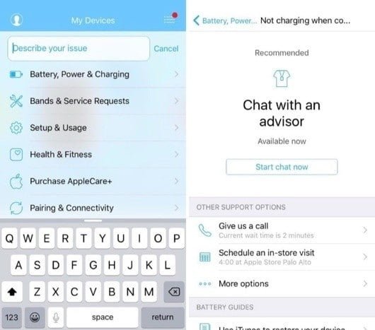 app assistenza iPhone