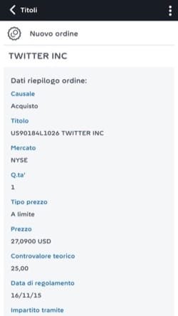 azione Twitter