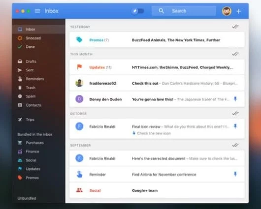 Boxy, il client per usare Inbox di Gmail nel Mac 1 Boxy