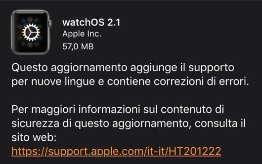 Apple rilascia OS X 10.11.2, iOS 9.2, tvOS 9.1 e Watch OS 2.1 1 Watch OS 2 1