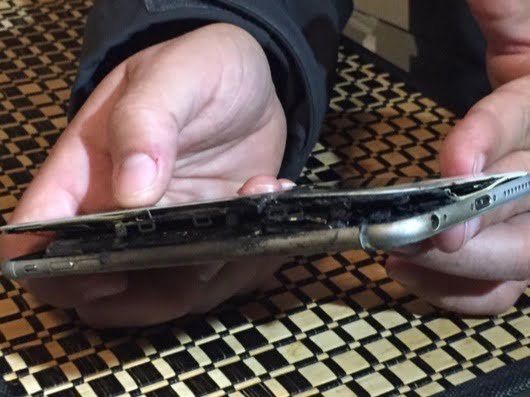 iPhone 6 Plus bruciato
