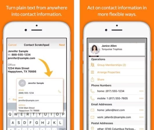 Interact, l'app per creare contatti in rubrica velocemente in iOS 1 Interact