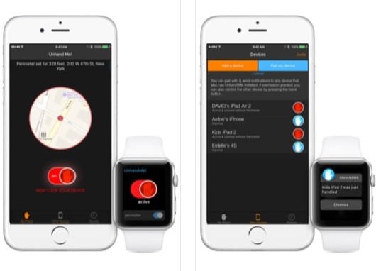 Unhand Me, un'app per Apple Watch che ti dice se qualcuno tocca l'iPhone 1 Unhand Me