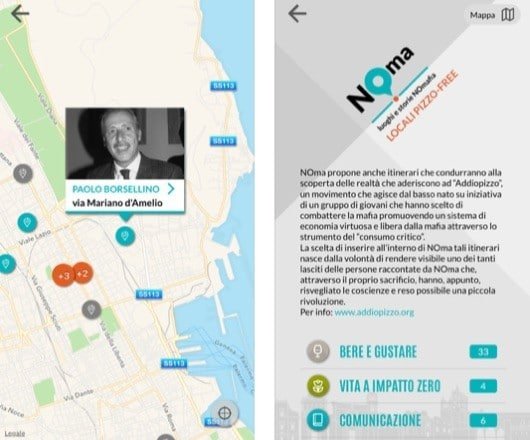 NOma, un'app con le storie di chi combatte la mafia 1 NOma