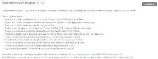 Disponibile iOS 9.3, OS X 10.11.4, WatchOS 2.2 e tvOS 9.2 1 OS X 10.11.4