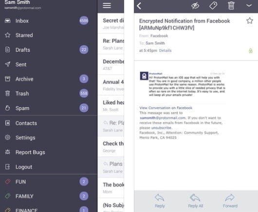 ProtonMail, l'app per mandare email cifrate 1 ProtonMail