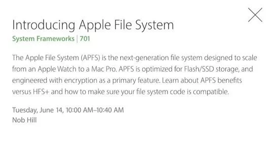 Nel 2017 arriverà il nuovo file system APFS nei sistemi di Apple 1 APFS