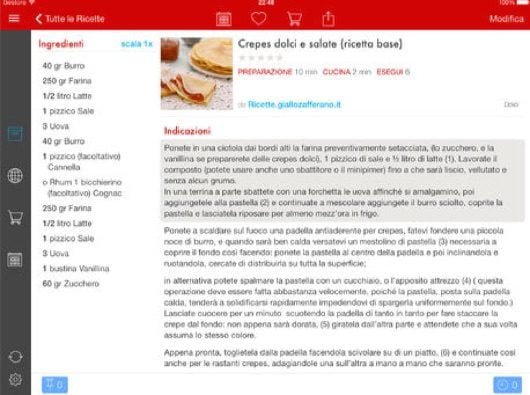 Gestore ricette di Paprika, un'app per iPad per gestire le ricette 1 Gestore ricette di Paprika