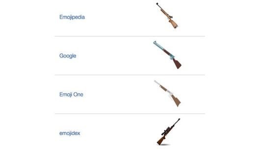 Apple se la prende con l'emoji del fucile 1 emoji fucile