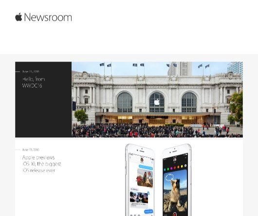 Apple rifà la grafica dei comunicati stampa 1 grafica comunicati stampa