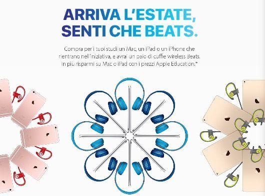 La promozione per studenti di Apple arriva in Italia con in regalo delle Beats 1 promozione studenti