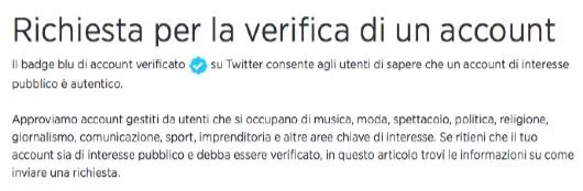 Ora Twitter permette di chiedere la spunta blu agli account 1 spunta blu Twitter