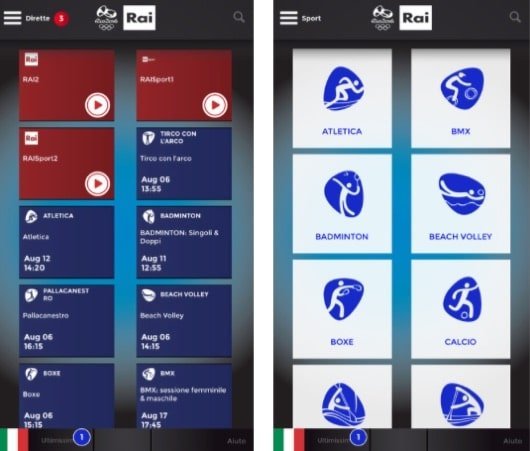 Rai Rio2016, l'app per seguire le Olimpiadi 2016 1 Rai Rio2016
