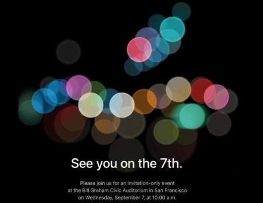 Confermato l’evento Apple il 7 settembre per gli iPhone 7 1 evento iPhone 2016