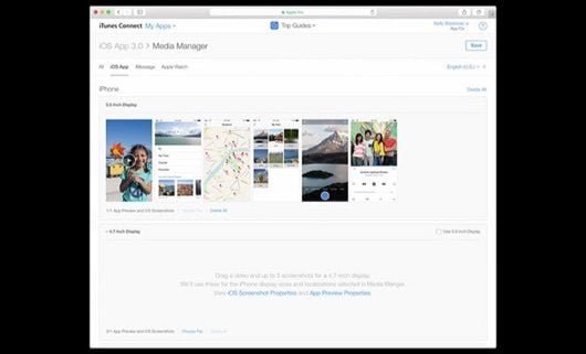 Apple semplifica il caricamento degli screenshot per le app 1 screenshot iTunec Connect