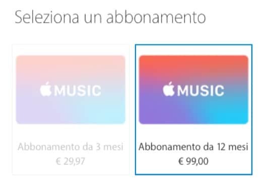 Apple Music abbonamento