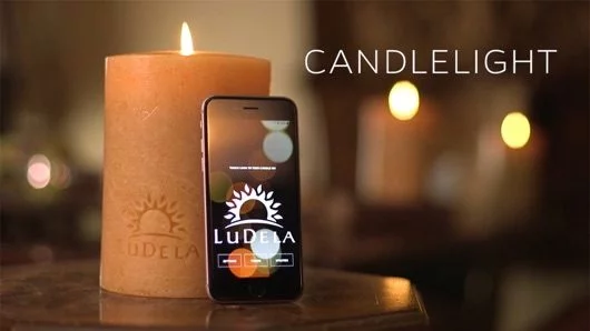 Ludela, la candela con fiamma vera che si accende con l'iPhone 1 Ludela