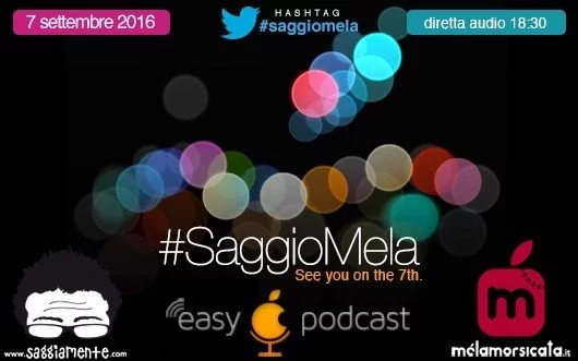 Il 7 settembre segui la diretta con noi per gli iPhone 7 e 7 Plus 1 saggiomela 09.16