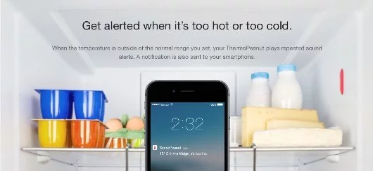 ThermoPeanut, il termometro wireless da applicare in stanze e mobili 1 ThermoPeanut