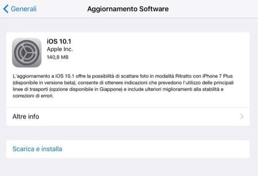 Disponibile iOS 10.1, macOS 10.12.1 e watchOS 3.1 1 iOS 10.1