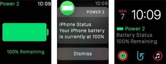 Power 2, l'app per vedere dall'Apple Watch quanta batteria avete nell'iPhone 1 Power 2