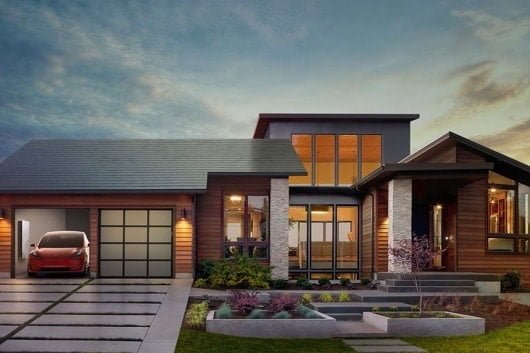 Le bellissime tegole ad energia solare di Tesla 5 Tesla Solar House