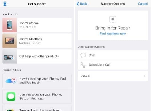 È in arrivo l'app dedicata al supporto Apple 1 app supporto Apple