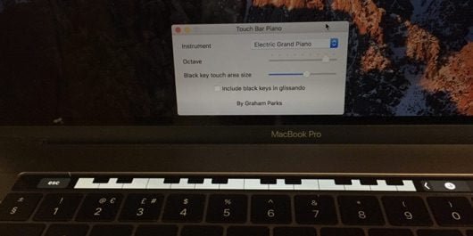 Piano, l'app per trasformare la Touch Bar in pianola 1 Touch Bar Piano