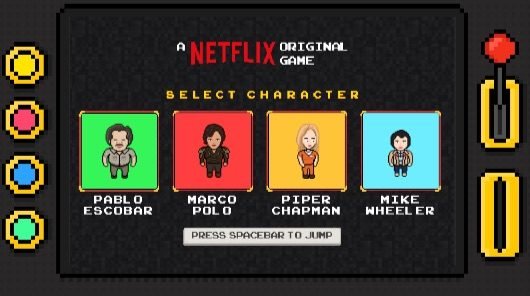 Il gioco 8 bit di Netflix 1 Flixarcade