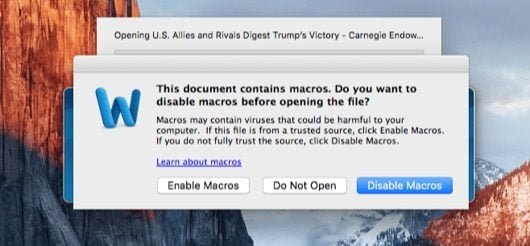 Attenti ai documenti di Word con il malware per Mac 1 Malware Word