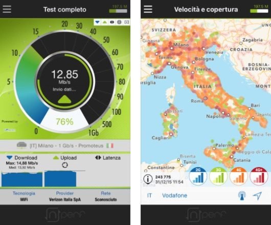 nPerf, un'app per un approfondito test della velocità di internet 1 nPerf